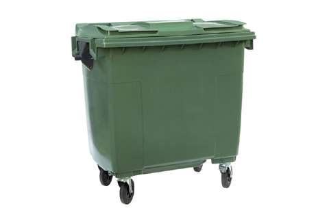 Maxi-container on 4 casters - 770l - coloured body + coloured lid