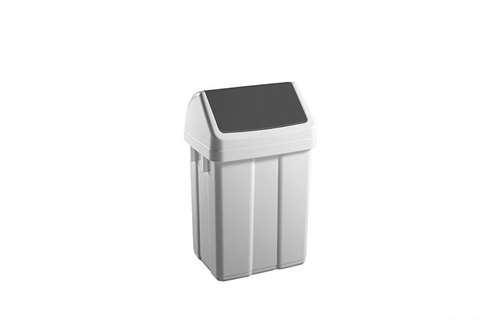Waste bin with hinged lid 12 l