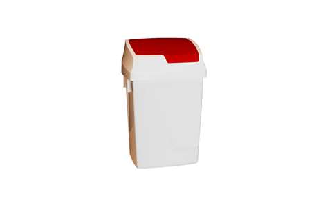 Afvalbak met klapdeksel 25l - 265x330x520mm