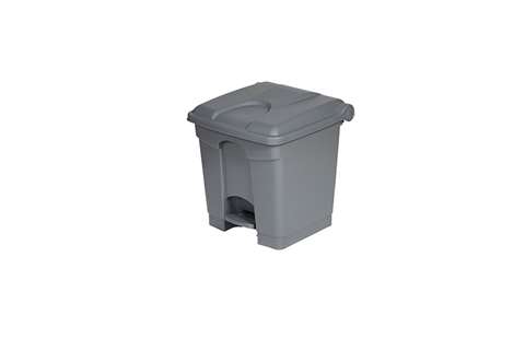 Rechteckiger Tret-abfalleimer 30l - 410x398x435mm