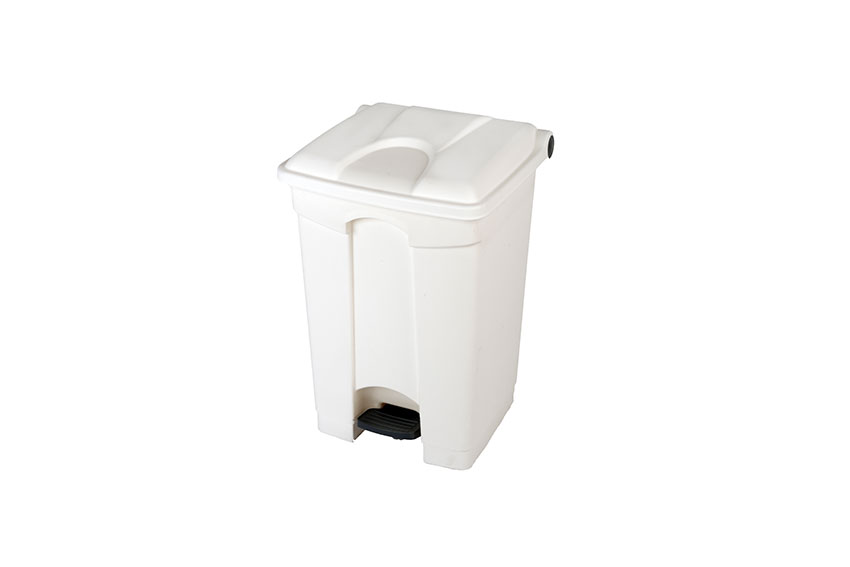 Rectangular step-on waste bin 45 l - 410x398x600mm 