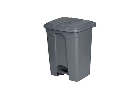 Rectangular step-on waste bin 70 l - 495x412x673mm