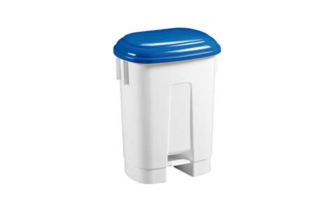 Afvalbak met deksel & pedaal - 60l - 510x370x670mm