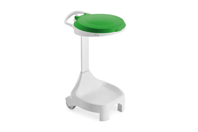 Verrijdbare pedaalafvalzakhouder - voor zak 120l 