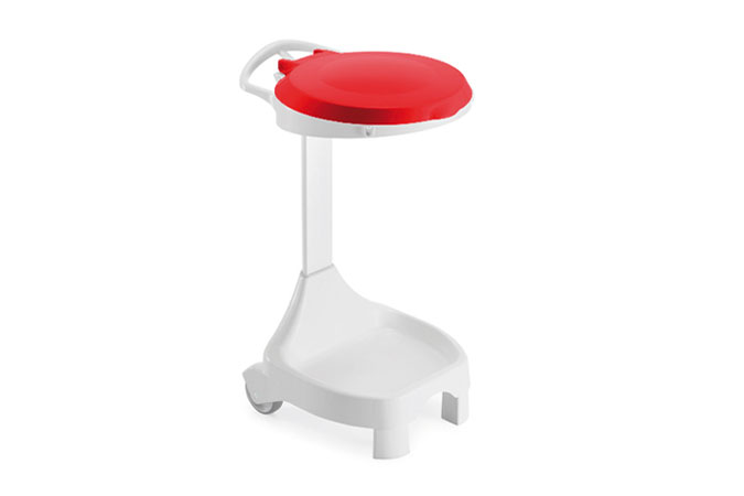 Verrijdbare pedaalafvalzakhouder - voor zak 120l 