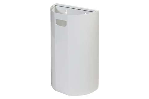Half-round wall bin - 40l - 350x190x495mm - incl. wall mounting